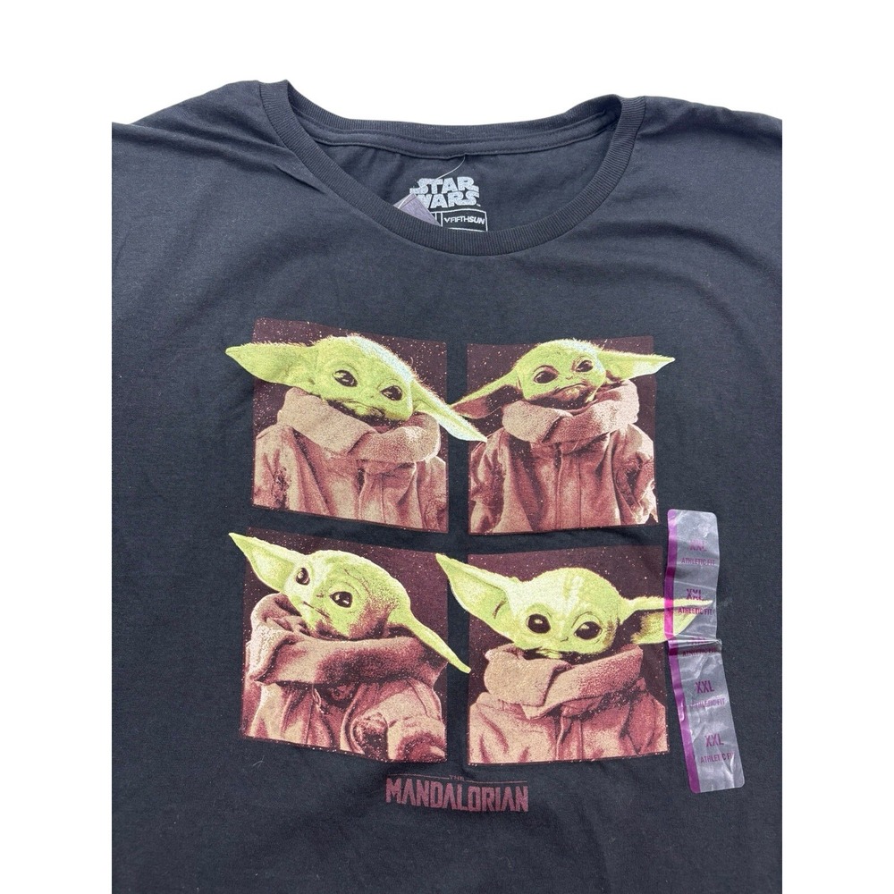 Star Wars Mandalorian Grogu Shirt Mens XXL 2XL Fifth Sun‎ Big Face NWT NEW